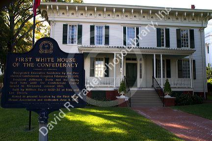 The First White House of the Confederacy was the residence of President Jefferson Davis in Montgomery, Alabama, USA.