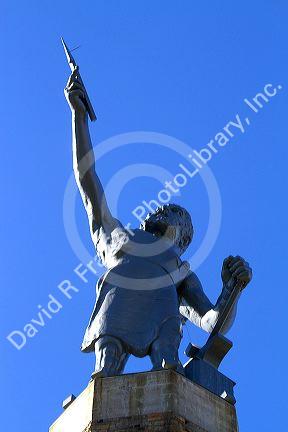 Vulcan Statue locted in Vulcan Park, Birmingham, Alabama, USA.