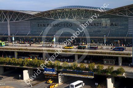 San Francisco International Airport terminal located south of downtown San Francisco, California, USA.