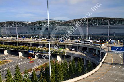 San Francisco International Airport terminal located south of downtown San Francisco, California, USA.