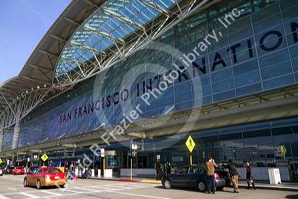 San Francisco International Airport terminal located south of downtown San Francisco, California, USA.