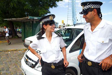 Metropolitan police of Buenos Aires, Argentina.