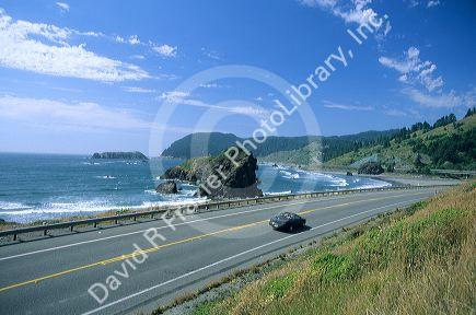 US 101 north of Brookings, Oregon.