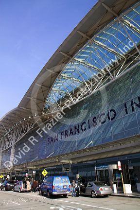 San Francisco International Airport terminal located south of downtown San Francisco, California, USA.