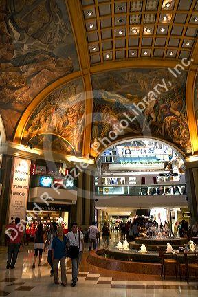 Frescos in the cupola of Galerias Pacifico, a shopping center in Buenos Aires, Argentina.