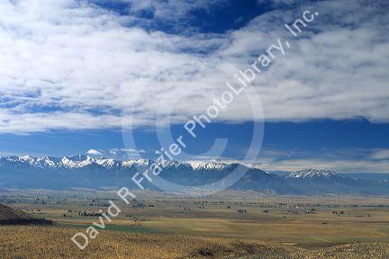 Wallowa Mountains in Baker Valley, Oregon.