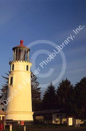 Umpqua River lighthouse on the Oregon Coast.