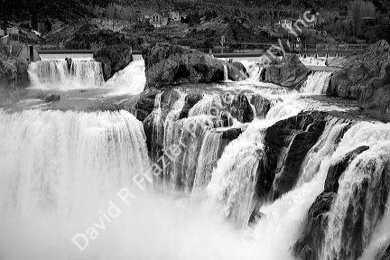 Shoshone Falls on the Snake River located near Twin Falls, Idaho, USA.