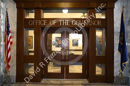 Office of the Governor at the Idaho State Capitol building located in Boise, Idaho, USA.