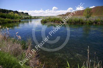 The Snake River at Thousand Springs State Park in the Hagerman Valley, Idaho, USA.