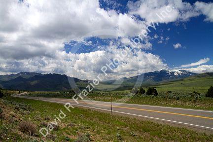 Idaho State Highway 77 near Almo, Idaho, USA.