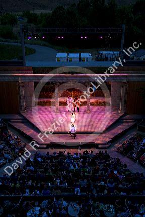 Performance at the outdoor amphitheater of the Idaho Shakespeare Festival located in Boise, Idaho, USA.