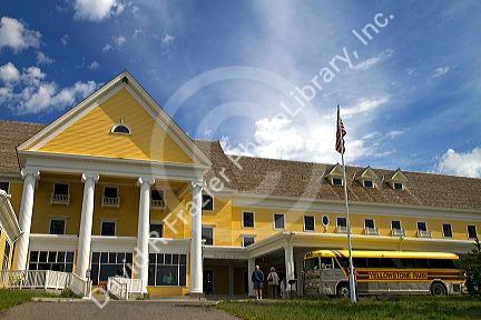 Lake Yellowstone Hotel is located within Yellowstone National Park, Wyoming, USA.