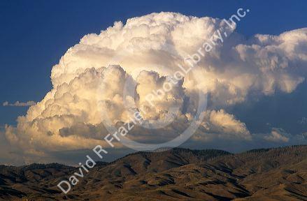 Storm clouds over the foothills in Boise, Idaho.