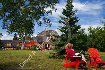 The Naniboujou Lodge and Restaurant located on the North Shore of Lake Superior in Cook County, Minnesota, USA.