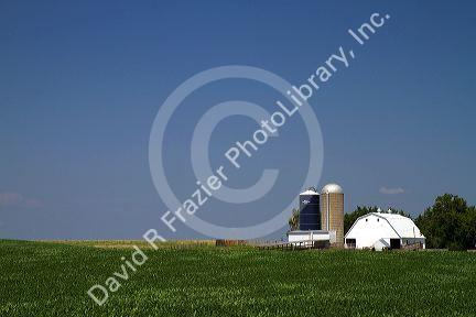 Rural farmland near Fontanelle, Iowa, USA.