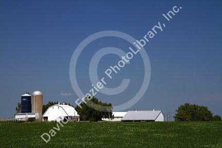 Rural farmland near Fontanelle, Iowa, USA.