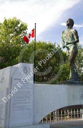 The Terry Fox Monument, located near Thunder Bay, Ontario, Canada.