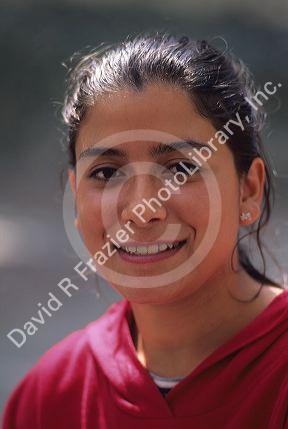 A Venezuelan high school girl.