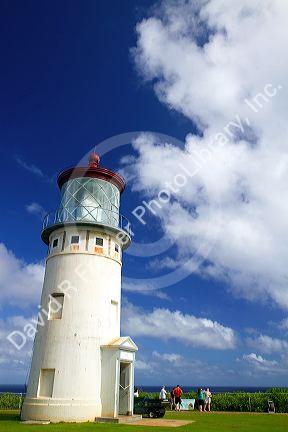 Kilauea Lighhouse located on Kilauea Point on the island of Kauai, Hawaii, USA.