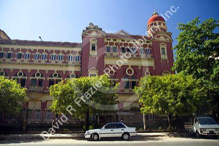 The Ministers' Building in downtown (Rangoon) Yangon, (Burma) Myanmar.