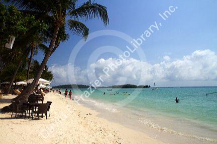 Chaweng beach and the Gulf of Thailand on the island of Ko Samui, Thailand.
