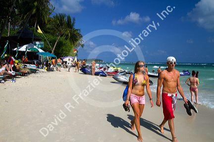 The Gulf of Thailand at Chaweng beach on the island of Ko Samui, Thailand.