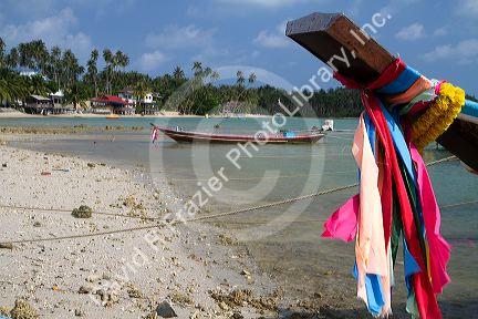 Fishing boats in the Gulf of Thailand on the island of Ko Samui, Thailand.