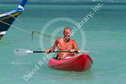 The Gulf of Thailand at Chaweng beach on the island of Ko Samui, Thailand.