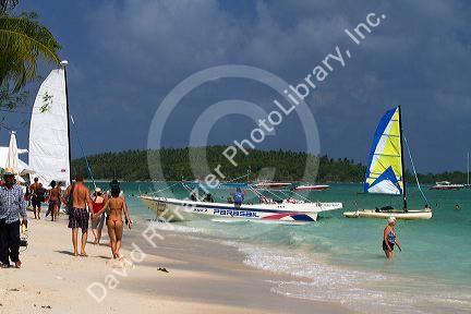 The Gulf of Thailand at Chaweng beach on the island of Ko Samui, Thailand.
