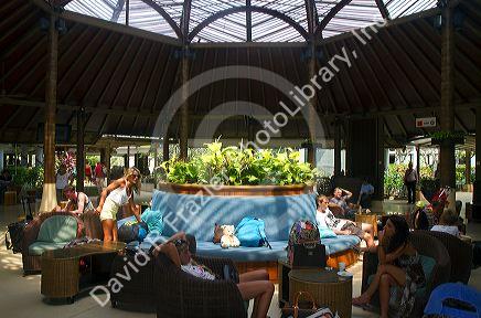 Ko Samui International Airport near Chaweng on the island of Ko Samui, Thailand.