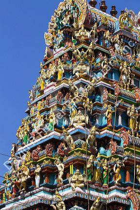 Hindu Temple in (Rangoon) Yangon, (Burma) Myanmar.