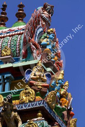 Hindu Temple in (Rangoon) Yangon, (Burma) Myanmar.