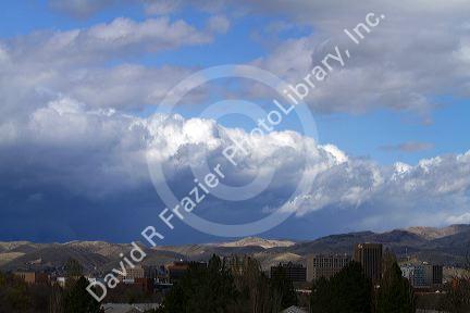 Cold front weather system over Boise, Idaho, USA.