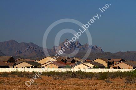 Red Rock Village housing development in Pinal County, Arizona, USA.