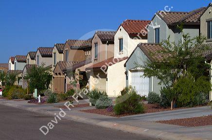 Red Rock Village housing development in Pinal County, Arizona, USA.