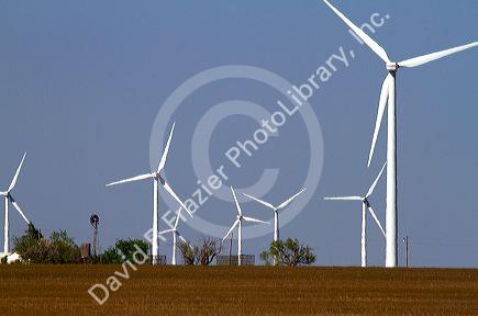 Pyron Wind Farm located near the town of Hermleigh, Texas, USA.