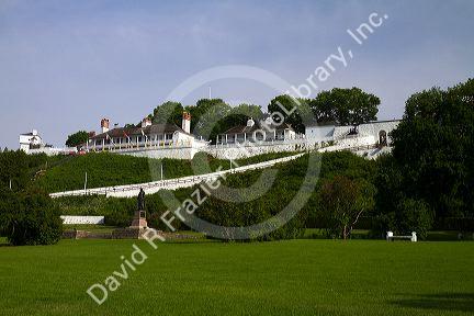 Fort Mackinac on Mackinac Island located in Lake Huron, Michigan, USA.