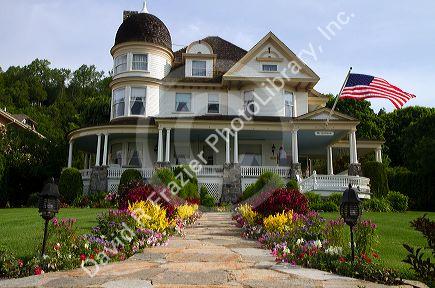The Brigadoon house on Mackinac Island located in Lake Huron, Michigan, USA.