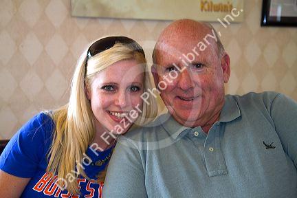 Father and daughter.