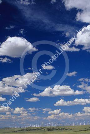 Wind generators in Elk Mountain, Wyoming.