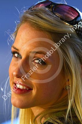 Portait of an attractive blonde female in Tampa, Florida, USA. MR