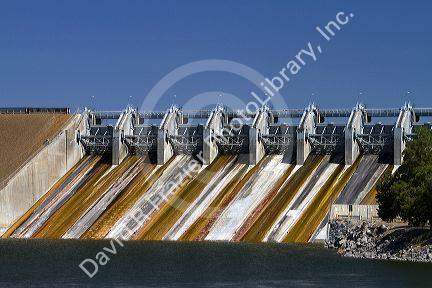 C.J. Strike Dam located on the Snake River near Grand View, Idaho, USA.