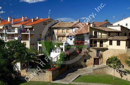 Puente La Reina is a Basque town along the Way of St. James pilgrimage route, Navarra, Spain.