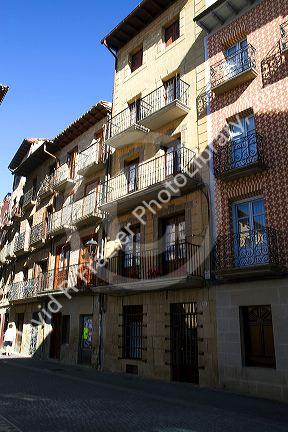 Puente La Reina is a Basque town along the Way of St. James pilgrimage route, Navarra, Spain.