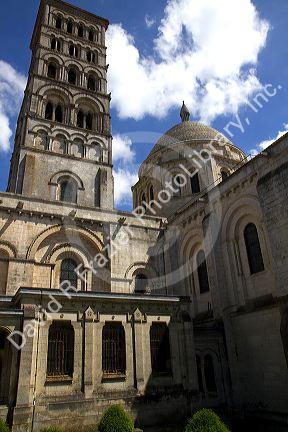 Exterior of the Angouleme Cathedral at Angouleme in southwestern France.