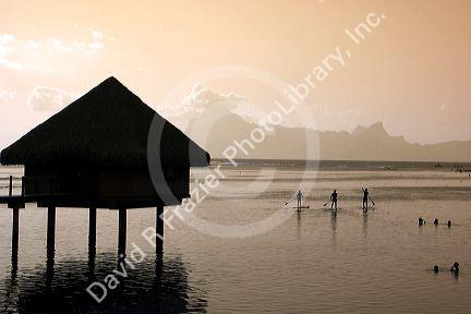 Meridien Hotel on the island of Tahiti, French Polynesia.