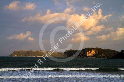 Mercury Bay located on the eastern coast of the Coromandel Peninsula on the North Island of New Zealand.