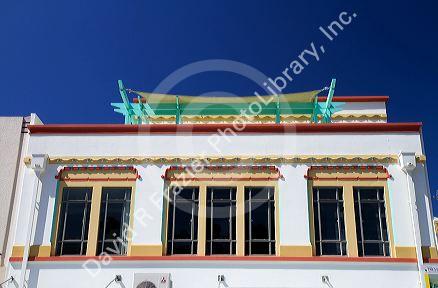 Art deco building at Napier in the Hawke's Bay Region, North Island, New Zealand.