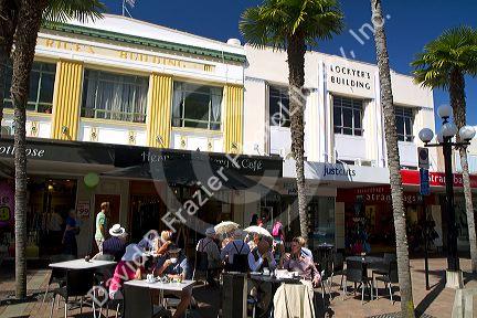 Art deco building at Napier in the Hawke's Bay Region, North Island, New Zealand.